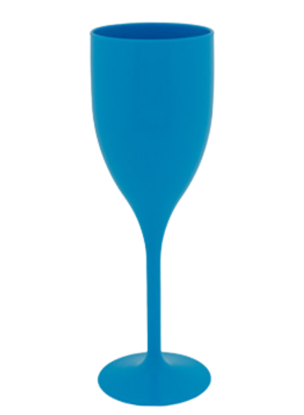 Venus 17cl champagneglas in blue