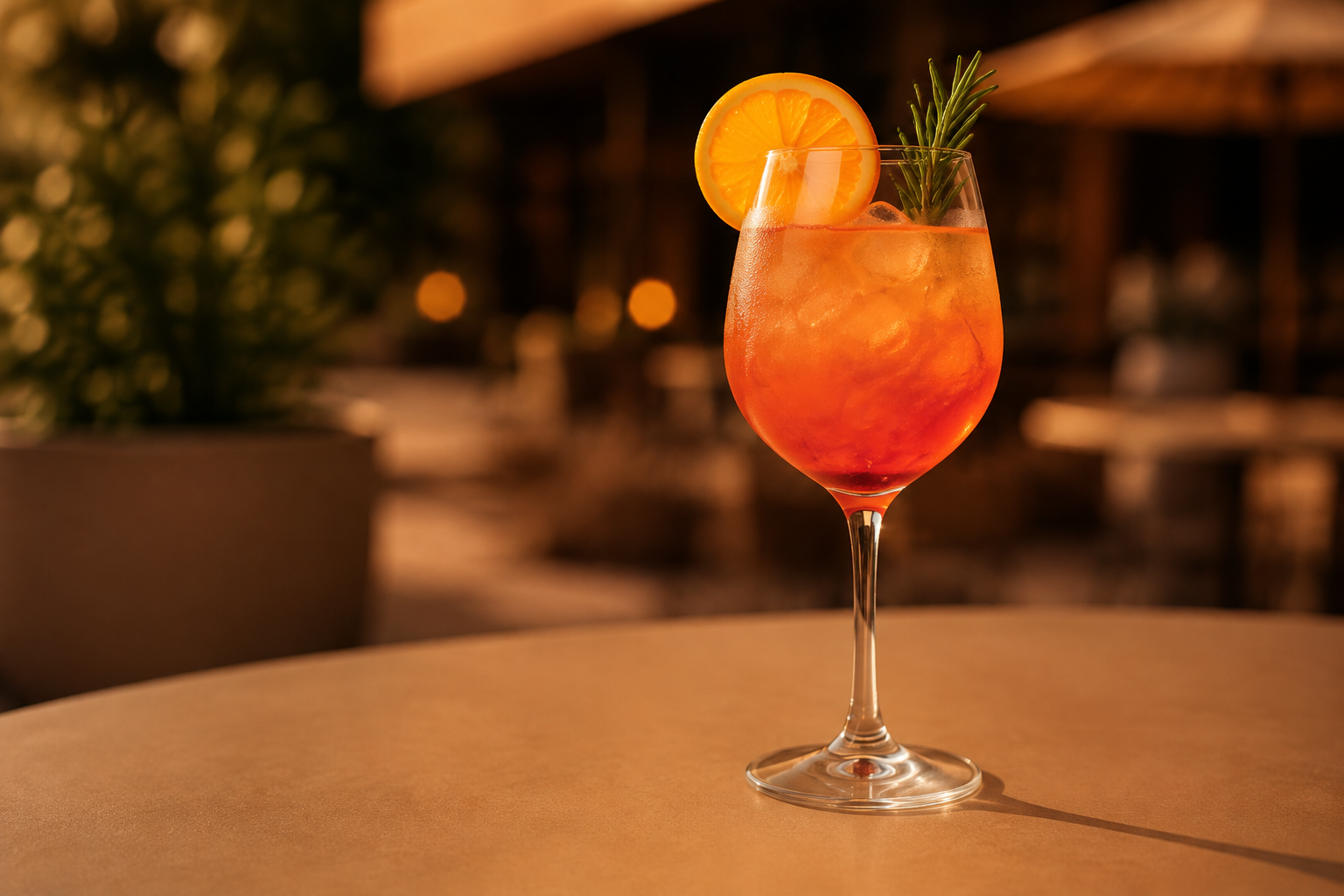 Duo cocktailglas op een zonnig terras
