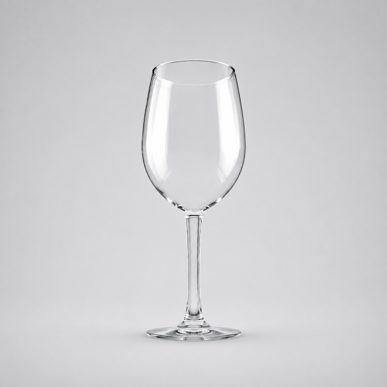 Tulip drinkglas op een neutrale grijze achtergrond