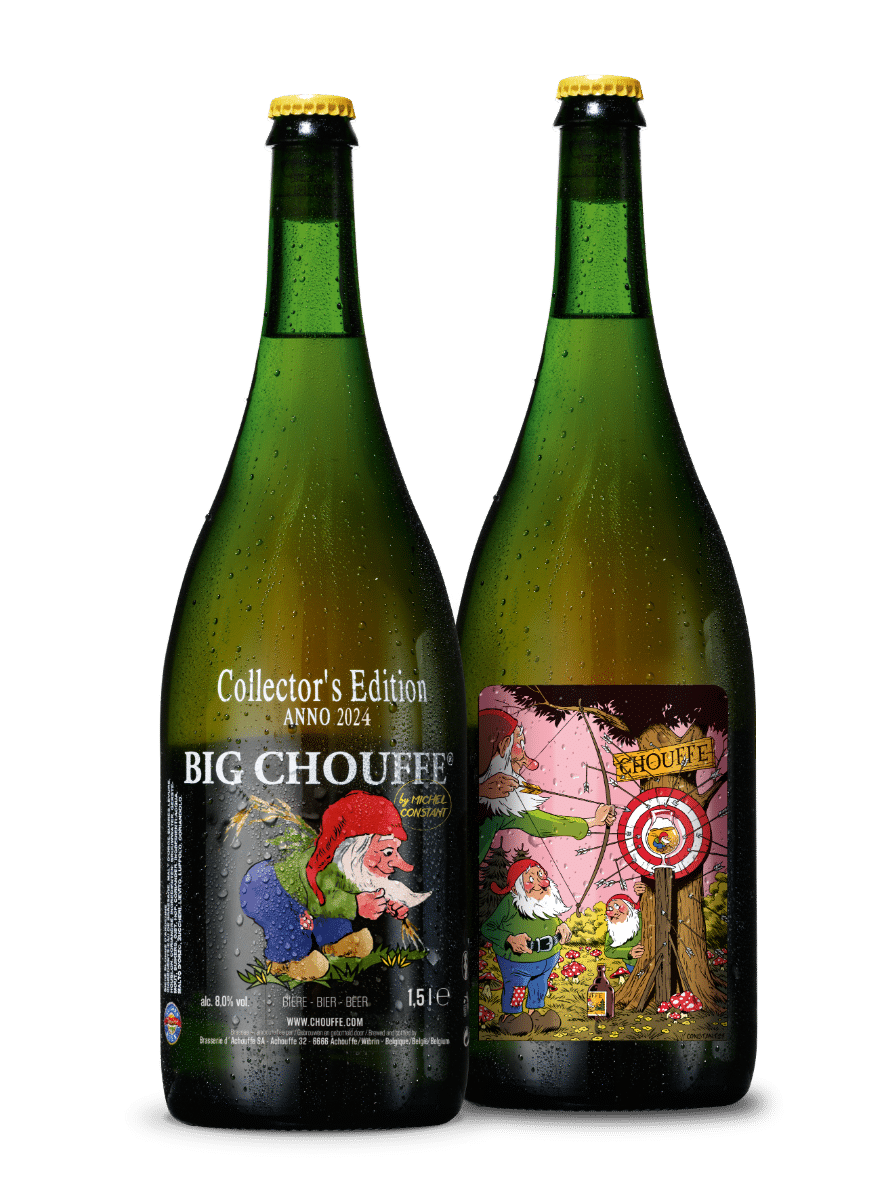 Chouffe-flessen als voorbeeld van digitale full-colour bedrukking