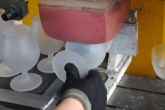 Hot stempel-overdracht voor decoratie op glas